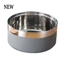 Custom Engraved Stainless Steel Double Pet Bowl | Personalized Dog & Cat Food & Water Feeding Station