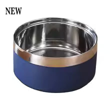 Custom Engraved Stainless Steel Double Pet Bowl | Personalized Dog & Cat Food & Water Feeding Station