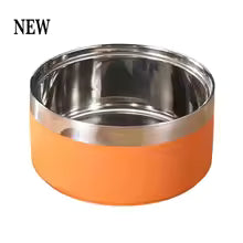 Custom Engraved Stainless Steel Double Pet Bowl | Personalized Dog & Cat Food & Water Feeding Station