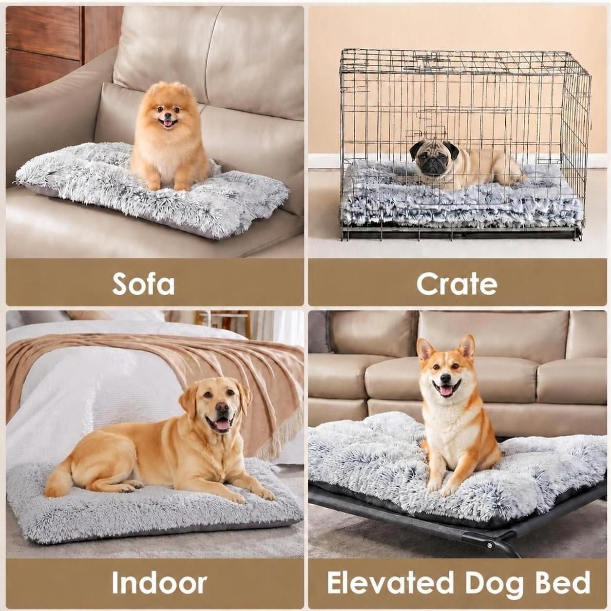 Pet Bed Versatile Calming Anti Anxiety Plush