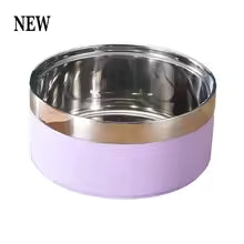 Custom Engraved Stainless Steel Double Pet Bowl | Personalized Dog & Cat Food & Water Feeding Station