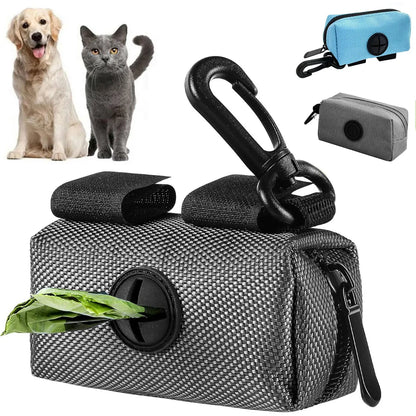 Outdoor Pet Waste Dispenser & Garbage Bag Carrier for Dog Walking
