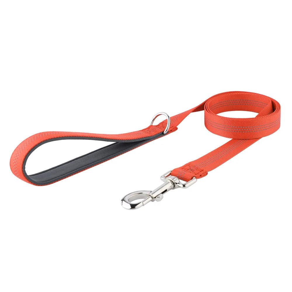 Custom Name Adjustable Reflective Walking & Training Dog Harness and Leash