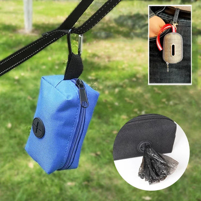 Outdoor Pet Waste Dispenser & Garbage Bag Carrier for Dog Walking