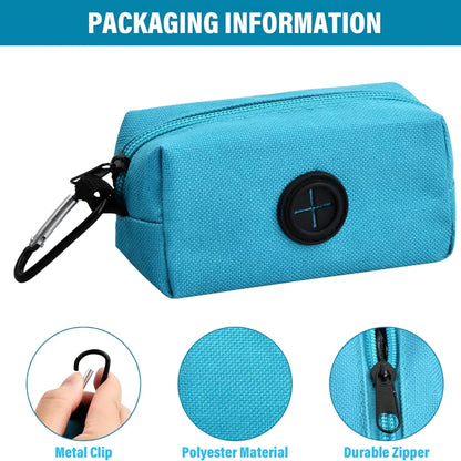 Outdoor Pet Waste Dispenser & Garbage Bag Carrier for Dog Walking