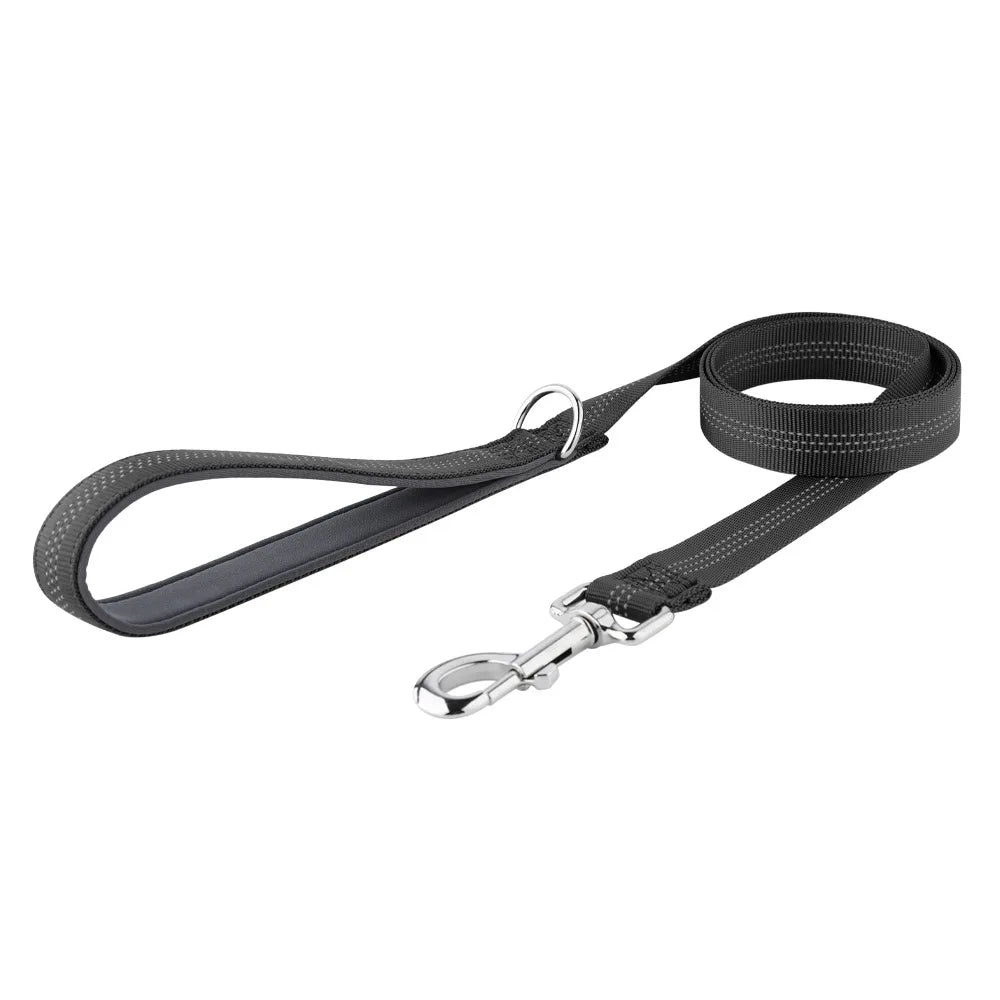 Custom Name Adjustable Reflective Walking & Training Dog Harness and Leash