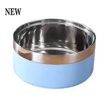 Custom Engraved Stainless Steel Double Pet Bowl | Personalized Dog & Cat Food & Water Feeding Station