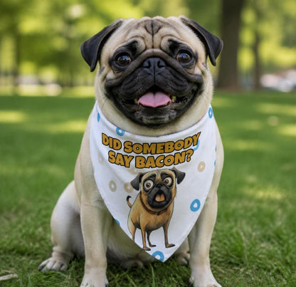 Personalised Pet & Owner Bandana - Funny Graphics