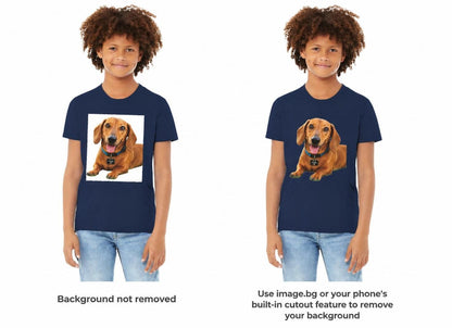 Kids Custom Pet Portrait Hoodie – Personalised Dog & Cat Illustration Apparel