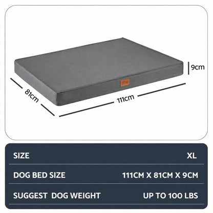 Orthopedic Waterproof Egg Crate Dog Bed – Supportive Foam Pet Mat & Travel Lounge